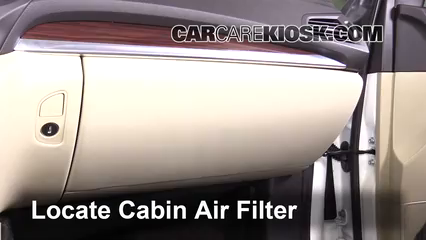 2016 Acura MDX SH-AWD 3.5L V6 Filtro de aire (interior) Control